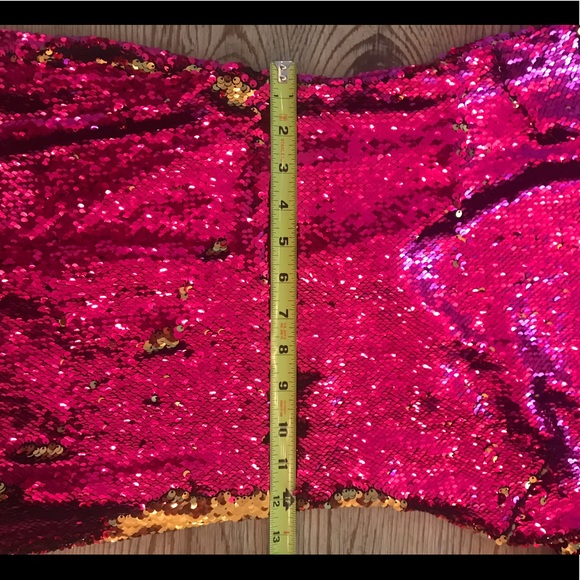 Dress the Population - Sequin Hot Pink Dress - Picture 7 of 8